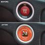 ToolEpic for Dodge Challenger Charger Scat Pack Decal Accessories 2015-2021 - Engine Start Stop Button Overlay Sticker Emblem - Push to Start Button Go Mango Badge Cover - Perfect for Decals