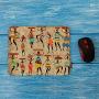 Mugod African Women Mouse Pad Afrocentric Artwork Tribal Dresses Carrying Water Mouse Mat Non-Slip Rubber Base Mousepad for Computer Laptop PC Gaming Working Office & Home 9.5x7.9 Inch