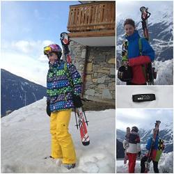 Skiweb Ski & Pole Carrier Strap - Hands Free Vertical Over Shoulder Carrier for Skis and Poles Leaving Your Hands Free - Simply Wrap Skis and Poles into One Unit