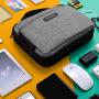 BAGSMART 3-Layer Travel Electronics Cable Organizer with Bag for 7.9'' Tablet, iPad Mini, Hard Drives, Cables, Charger, Kindle, Grey