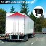 Dual Backup Camera with Monitor Kit System(12-24V) 7'' HD Monitor Reversing +2 Rear View 170° Wide Angel Night Vision Waterproof,18 Infrared Lights Camera Fit for Trucks/RV/Van/Campers/Vehicles.