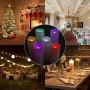 LED Multi Colored Flameless Candles,Salipt LED Flickering Candles Set of 6 (H 5'' 6'' 7'' xD 2.2'') Battery Operated Candles,Waterproof Flameless Candles, Resin Plastic, Indoor Outdoor Use for Gifts