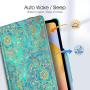 Fintie Rotating Case for Samsung Galaxy Tab S6 Lite 10.4 2020 Model SM-P610 (Wi-Fi) SM-P615 (LTE), [Built-in S Pen Holder] 360 Degree Swivel Stand Cover Auto Sleep/Wake, Shades of Blue