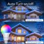 Aigital Smart Light Bulb WiFi Bulb Color Changing Bulb Work with Alexa/Google Home/IFTTT,No Hub Required,Easy to Connect