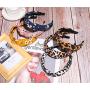Leopard Print and Floral Knotted Headbands for Women and Girls 6 Pack Set Fabric Wrapped Plastic Fashion Hair Band Womens Head band Leopard Print and Floral Knotted Headbands for Women and Girls 6 Pack Set Fabric Wrapped Plastic Fashion Hair Band Womens Head band