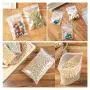 Small Ziplock Poly Bags 5 Sizes 500pcs Assorted Resealable Plastic Zipper Bags for Jewelry Beads Candy 2 Mil Clear (5 Size 500 Pack)