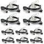 Retevis Walkie Talkies Earpiece with Mic 2 Pin Acoustic Tube Headset for Baofeng UV-5R Retevis H-777 RT1 RT21 RT22 Arcshell AR-5 2 Way Radio (10 Pack)