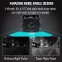 Backup Camera Monitor Kit Van, RV, Upgraded 175º Wide View Wired Infrared HD Small Rear View Cam 7 inch Adjustable Monitor Truck, Trailer, Bus, Oversize Vehicles