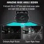 Dual Backup Cameras and Monitor Kit Wired for Van, RV, Semi Truck, 2 Upgraded 175º Wide View Infrared Waterproof Rear View Cams with 7 Inch Adjustable Display