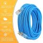 Coleman Cable 2629 Outdoor Extension Cord with Lighted Ends Made of Cold-Flex Weather-proof Material (100 Feet, 14/3, Blue)