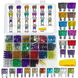 242 PCS Blade Car Fuses Assortment Kit - MuHize Car Truck Standard & Mini (2A/3A/5A/7.5A/10A/15A/20A/25A/30A/35A/40A), Boat Car RV SUV Truck Camper Automotive Replacement Fuses