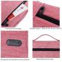 ProCase 12-12.9 Inch Laptop Sleeve Case Cover Bag for MacBook Surface Pro 7 / Pro 6 / Surface Pro 2017/ Pro 4 3, Apple iPad Pro, Most 11'' 12'' Laptop Ultrabook Notebook MacBook Chromebook -Pink
