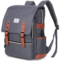 Modoker Vintage Laptop Backpack for Women Men,School College Backpack