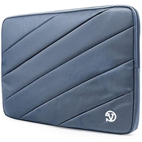Vangoddy Shock Absorbent Carrying Quilted Sleeve Blue Travel Case for Fujitsu Lifebook 11.3 inch 12.5 inch Laptop Tablets