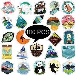 Water Bottle Sticker Pack 100 PCS Outdoor Laptop Computer Vinyl Stickers Waterproof Trendy Stickers for Teens Girls Boys for Laptop Stickers Motorcycle Bicycle Skateboard Luggage Phone