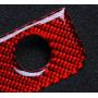 Interior Carbon Fiber Car Storage Box Panel Trim Sticker Styling,Red