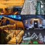 Ysdeal 400 LED Icicle String Lights, 32ft 8 Modes Window Curtain String Light Wedding Party Home Garden Bedroom Outdoor Indoor Wall Decorations (Cool White)