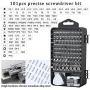 E·Durable Precision Screwdriver Set, 122 in 1 Electronic Tool kit with Case for Eyeglasses Watch iPhone Nintendo Switch Camera Computer Repair Kit