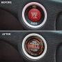 ToolEpic for Dodge Ram 1500 Challenger Charger Durango Accessories 2015-2021 - Engine Start Stop Button Overlay Go Mango Sticker Emblem - Push to Release Hell Badge Unique Style - Perfect for Decals