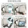 Universal Car Headrest Mount Monitor - 10.5 Inch Vehicle Multimedia CD DVD Player - Smart Audio Video Entertainment System w/HDMI & Hi-Res TV LCD Screen - Includes Mounting Bracket - Pyle PLHRDVD103