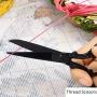 BIHRTC Small Embroidery Scissors 5 Inch Black Scissors Stainless Steel Handled Professional Dressmaking Sewing Scissors Shears for Fabric Needlework Art Work Offic Craft Scissors