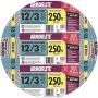 Armor lite Type Mc Aluminum Armored Cable, 12/3, 600 Volts, 250 Ft. Coil
