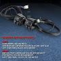 KATUR 1 Pair Motorcycle 1'' 25mm Handlebar Control Light Switch with Wiring Harness for Harley