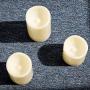 Flameless Candles,Salipt LED Flickering Candles Set of 6 (H 6'' xD 3'') Battery Operated Candles,Waterproof Flameless Candles, Resin Plastic, Indoor Outdoor Use, lvory White