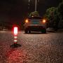 Twinkle Star Emergency Roadside Flares Kit LED Safety Strobe Road Warning Light Highway Beacon Alert Flare with Magnetic Base, Detachable Stand, Solid Storage Case, Set of 2