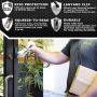 Identity Stronghold - Secure RFID Badge Holder for 1 Card - Heavy Duty Hard Plastic ID Badge Holder - USA Molded and Assembled - FIPS 201 Approved RFID Blocking Security - Clear