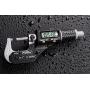 Fowler 54-860-001-1 Electronic IP54 Outside Micrometer, 0-1''/0-25 mm Measuring Range, 0.00005''/0.001 mm Resolution, 0.00016'' Accuracy, RS-232 Output, Black/Gray