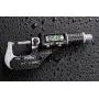 Fowler 54-860-002-1 Electronic IP54 Outside Micrometer, 1-2''/25-50 mm Measuring Range, 0.00005''/0.001 mm Resolution, 0.00016'' Accuracy, RS-232 Output, Black/Gray