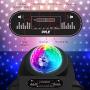 Wireless Portable PA Speaker System - 700 W Battery Powered Rechargeable Sound Speaker and Microphone Set with Bluetooth MP3 USB Micro SD FM Radio AUX 1/4'' DJ lights - For PA / Party - Pyle PSUFM1280B
