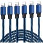 CovertSafe iPhone Charger, MFi Certified Lightning Cable 6 Pack (3/3/3/6/6/10FT) Charging USB Syncing Data Nylon Braided Compatible iPhone 11/Pro/Max/X/XS/XR/XS Max/8/Plus/7/7 Plus/6/6S/6 Plus More CovertSafe iPhone Charger, MFi Certified Lightning Cable 6 Pack (3/3/3/6/6/10FT) Charging USB Syncing Data Nylon Braided Compatible iPhone 11/Pro/Max/X/XS/XR/XS Max/8/Plus/7/7 Plus/6/6S/6 Plus More