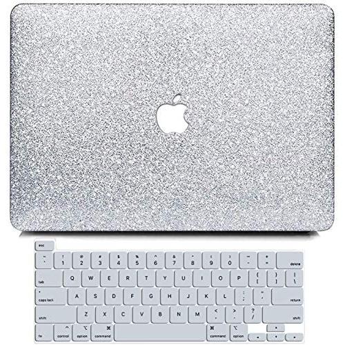 B BELK MacBook Pro 16 Inch Case 2021 2020 2019 Release A2141, Sparkly PU Leather Crystal Smooth Slim Hard Case with Keyboard Cover Compatible with Apple MacBook Pro 16 with Touch Bar & Touch ID