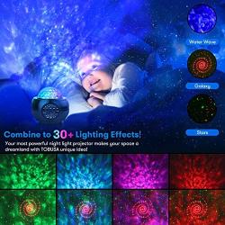 Galaxy Star Night Light Projector, 3 in 1 Starry Projector with Bluetooth Speaker&Remote Control for Bedroom Ceiling, Skylight Projector with Timer Kids Adults Gift, Sync to Music, Nebular Ocean Wave