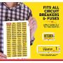 Linelax Circuit Breaker Box Labels – 129 Weatherproof Fuse Box Stickers