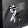 AdirOffice Digital Depository Safe - Front Loading - Digital Keypad Lock - Lockout Mode (Black)