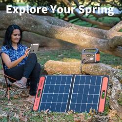 Jackery SolarSaga 60W Solar Panel for Explorer 160/240/500 as Portable Solar Generator, Portable Foldable Solar Charger for Summer Camping Van RV(Cant Charge Explorer 440/ PowerPro)