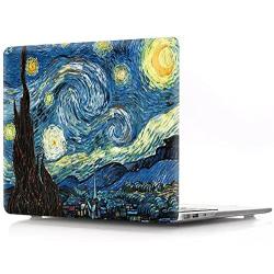 HRH 2 in 1 Starry Night Laptop Body Shell Protective Hard Case Cover and Matching Silicone Keyboard Cover for MacBook Old Pro 13'' Inch with CD-ROM Drive (A1278),Release Early 2012/2011/2010/2009/2008