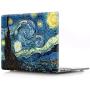 HRH 2 in 1 Starry Night Laptop Body Shell Protective Hard Case Cover and Matching Silicone Keyboard Cover for MacBook Old Pro 13'' Inch with CD-ROM Drive (A1278),Release Early 2012/2011/2010/2009/2008