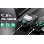 Wireless Portable Charger 30,800mAh 15W Wireless Charging 25W PD QC4.0 Fast Charging Smart LED Display USB-C Power Bank, 4 Output & 2 Input External Battery Pack Compatible with iPhone, Samsung, iPad
