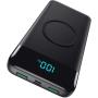 Wireless Portable Charger 30,800mAh 15W Wireless Charging 25W PD QC4.0 Fast Charging Smart LED Display USB-C Power Bank, 4 Output & 2 Input External Battery Pack Compatible with iPhone, Samsung, iPad