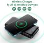 Wireless Portable Charger 30,800mAh 15W Wireless Charging 25W PD QC4.0 Fast Charging Smart LED Display USB-C Power Bank, 4 Output & 2 Input External Battery Pack Compatible with iPhone, Samsung, iPad
